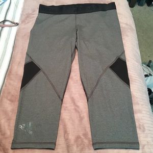 Adidas Gray 3/4 Compression Leggings
